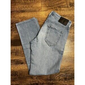 AG-ED Tellis Modern Slim Lead Denim Jeans 32R Whiskering Distressed‎ Comfortable